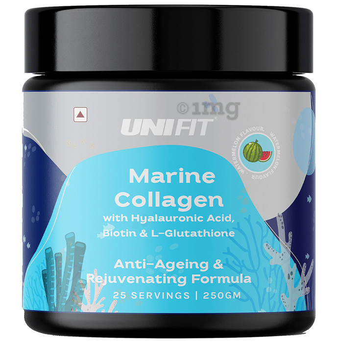 Unifit Marine Collagen Powder for Healthy Skin & Hair (250gm Each) Watermelon