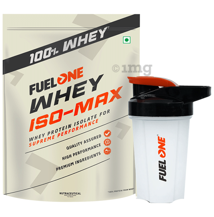 Fuel One Whey Iso-Max Protein Isolate | No Added Sugar | Chocolate with Shaker
