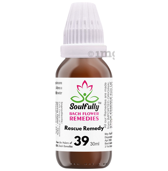 Soulfully Rescue Remedy Bach Flower Remedies Drops