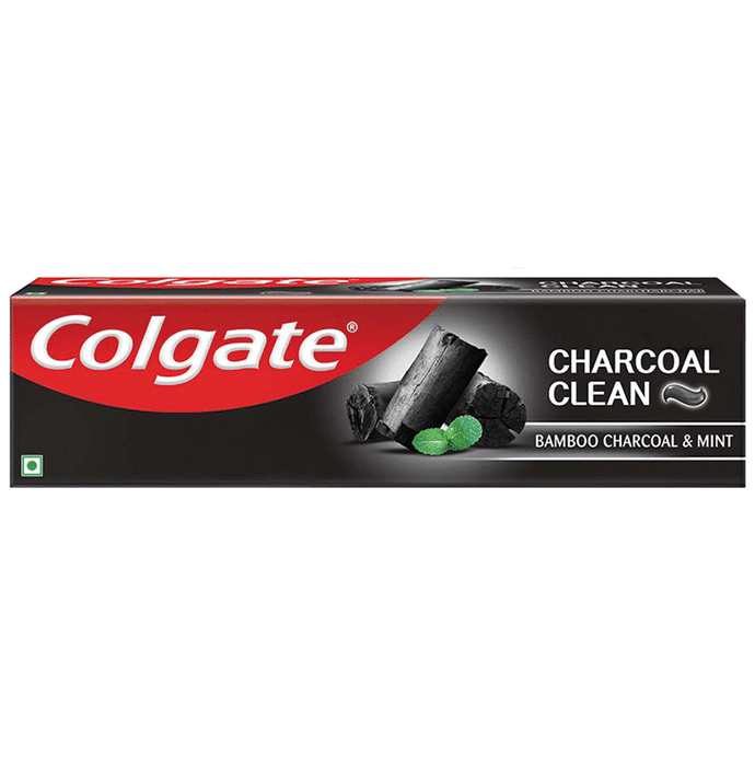 Colgate Charcoal Clean Toothpaste with Bamboo Charcoal and Wintergreen Mint