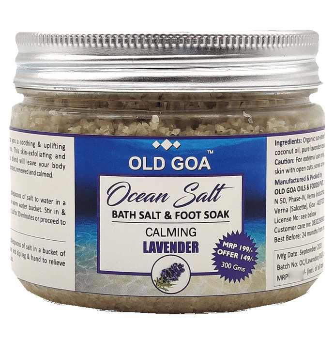 Old Goa Ocean Salt Bath Salt & Foot Soak Calming Lavender