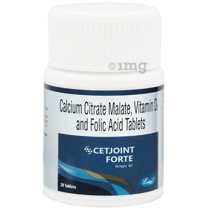 Leeford Cetjoint Forte Tablet | With Calcium, Vitamin D3 and Folic Acid | For Joint Mobility