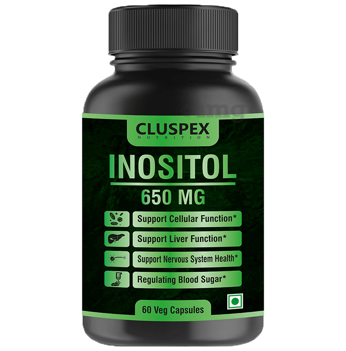 Cluspex Nutrition Inositol 650mg Veg Capsule