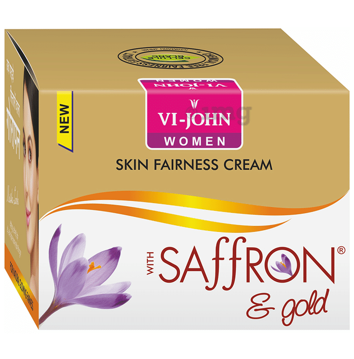 Vi-John Women Fairness Cream With Saffron E Gold