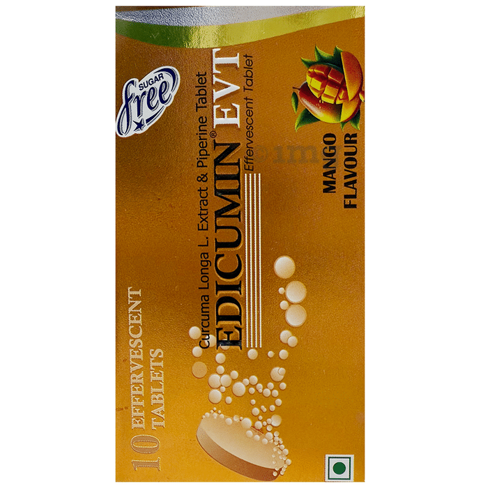 Edicumin EVT Effervescent Tablet Mango Sugar Free