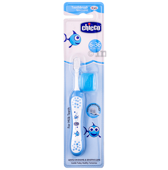 Chicco Kids Toothbrush for 6-36 Months  Blue