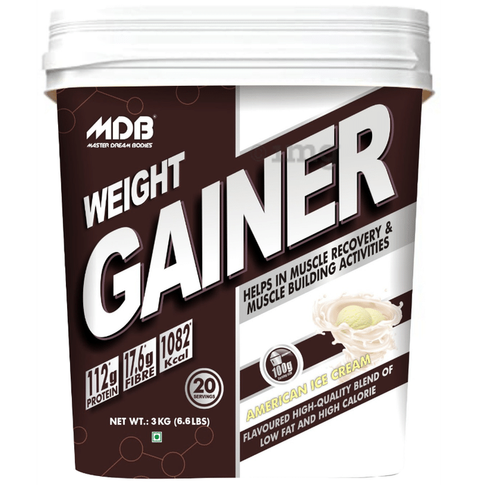 MDB Master Dream Bodies Weight Gainer Powder American Ice Cream