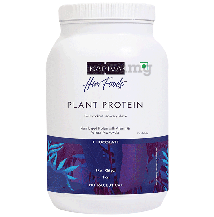 Kapiva Him Foods Plant Protein | Post-Workout Recovery Protein Shake Chocolate