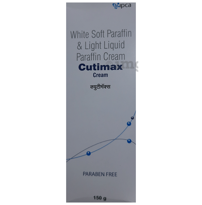 Cutimax Cream with Soft Paraffin & Light Liquid Paraffin | For Dry Skin & Eczema Relief Paraben Free