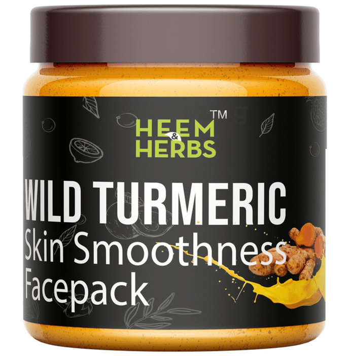 Heem & Herbs Wild Turmeric Skin Smoothness Face Pack (100gm Each)