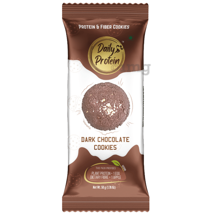 NutriSnacksBox Daily Protein Cookies (50gm Each) Dark Chocolate