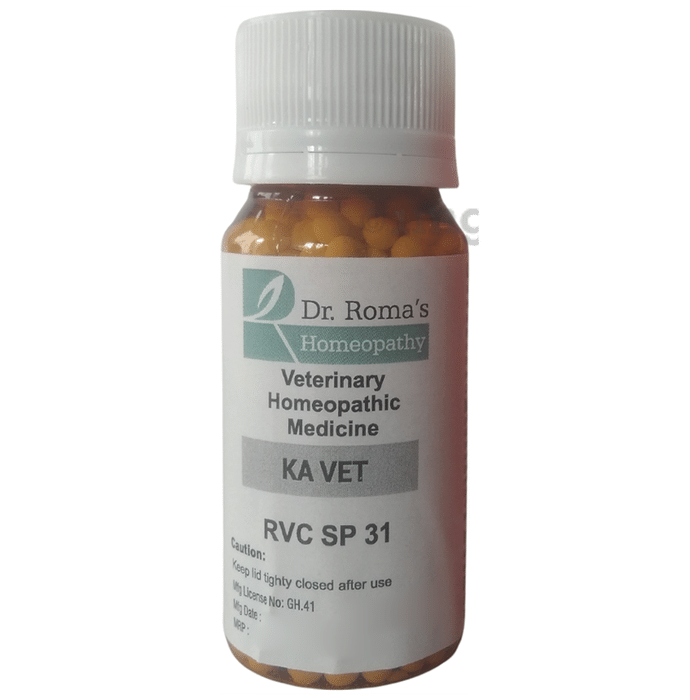 Dr. Romas Homeopathy RVC SP 31 Ka Vet Globules