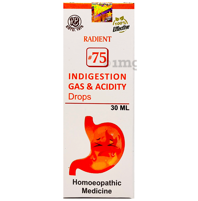 Radient #75 Indigestion Gas and Acidity Drops
