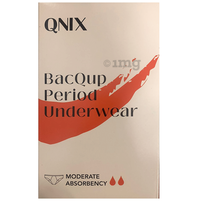 QNIX BacQup Period Underwear XL Black