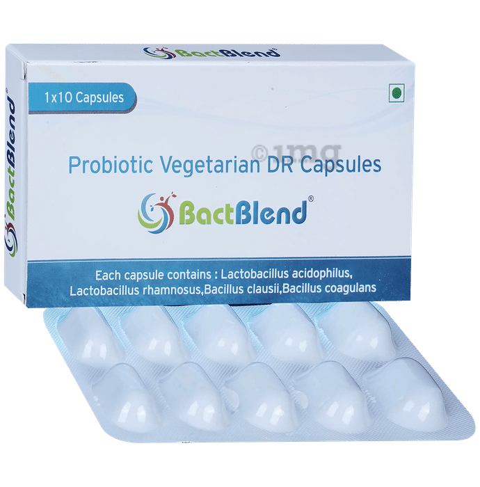 Bactblend Probiotic Vegetarian DR Capsules for Gut Health