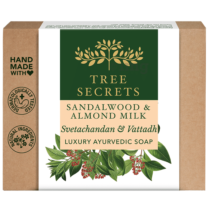Tree Secrets Luxury Ayurvedic Soap Sandalwood & Almond Milk