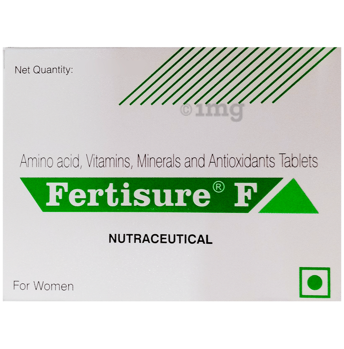 Fertisure F Nutraceutical Tablet with Amino Acids, Vitamins, Minerals & Antioxidants