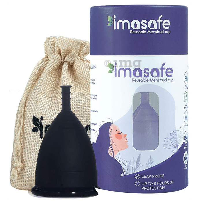 Imasafe Reusable Menstrual Cup Black Medium