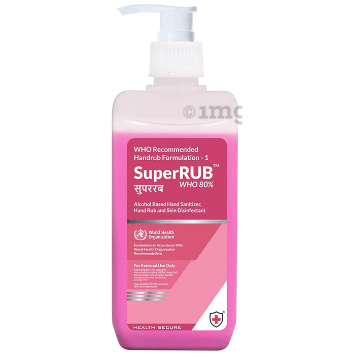 Super Rub WHO 80% Alcohol Based Hand Sanitizer