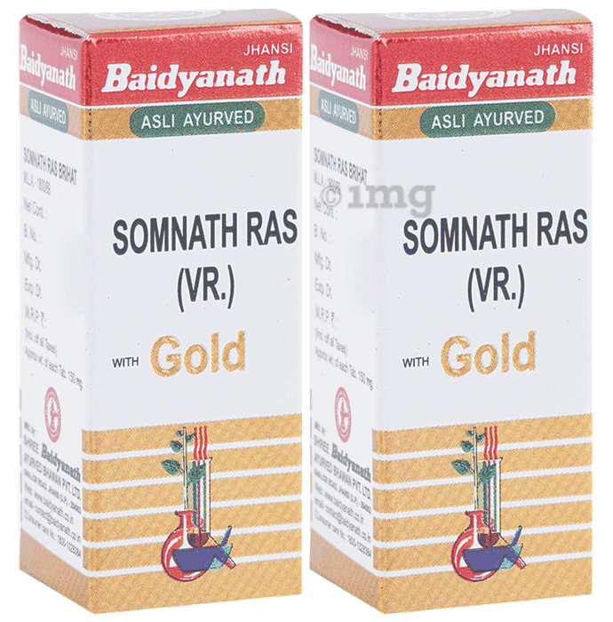 Baidyanath (Jhansi) Somnath Ras (Vr.) with Gold (10 Each)