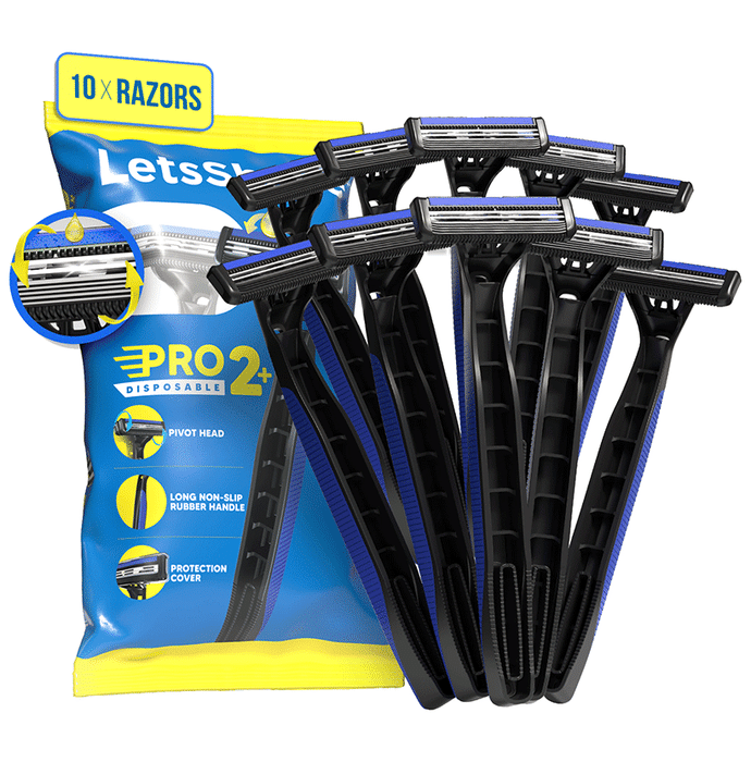 LetsShave Pro 2 Plus Disposable Shaving Razor