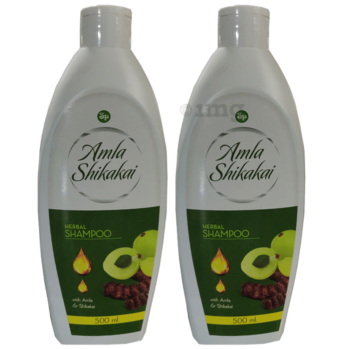 S.P Pharmaceuticals Amla Shikakai Herbal Shampoo (500ml Each)