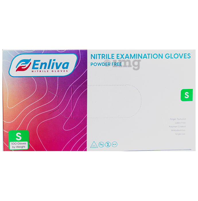 Enliva Premium Nitrile Examination Gloves Small