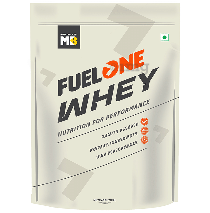 MuscleBlaze Fuel One | With Whey Protein, 5.29 BCAA, 4.2g Glutamic Acid | Powder For Performance | Flavour Chocolate