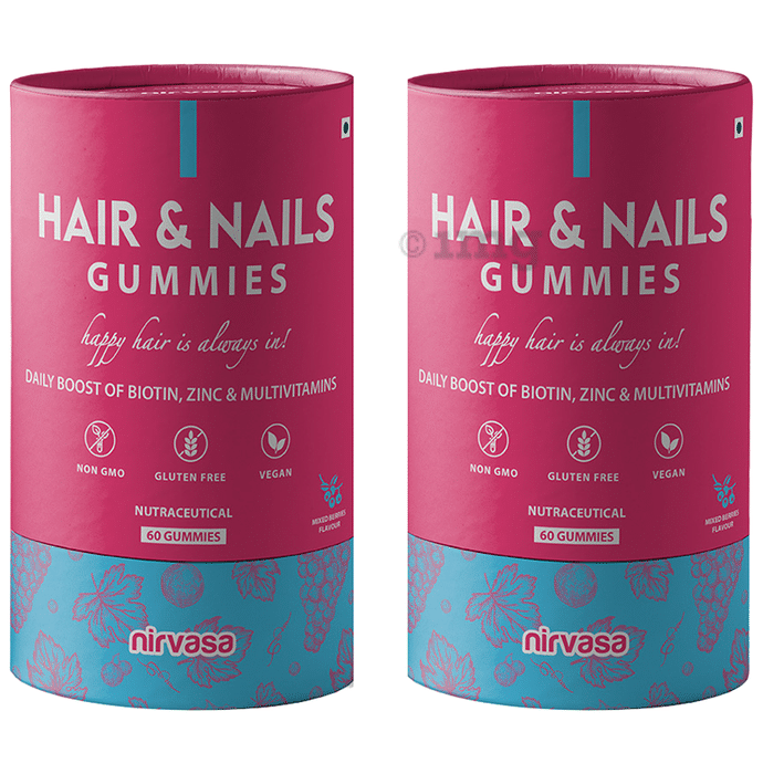 Nirvasa Hair & Nails Gummies (60 Each)
