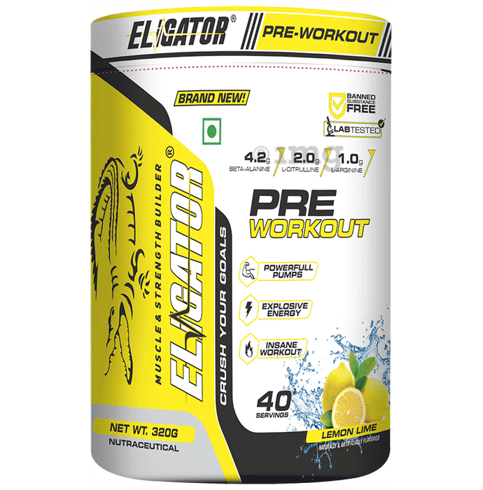 Eligator Pre Workout Powder Lemon