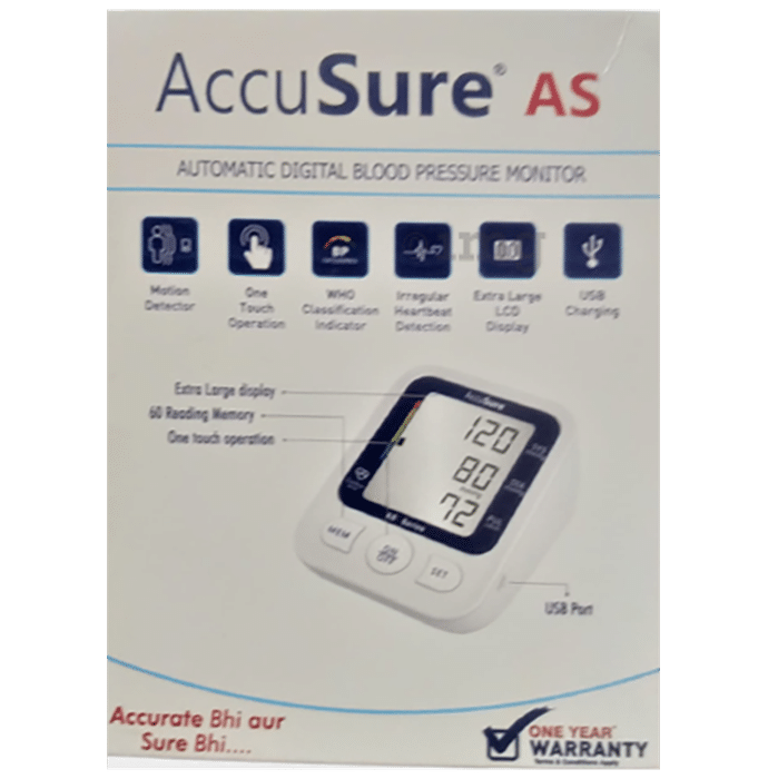 AccuSure AS Automatic Digital Blood Pressure Monitor
