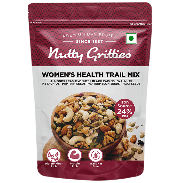 Nutty Gritties Women's Health Trail Mix Dry Fruits