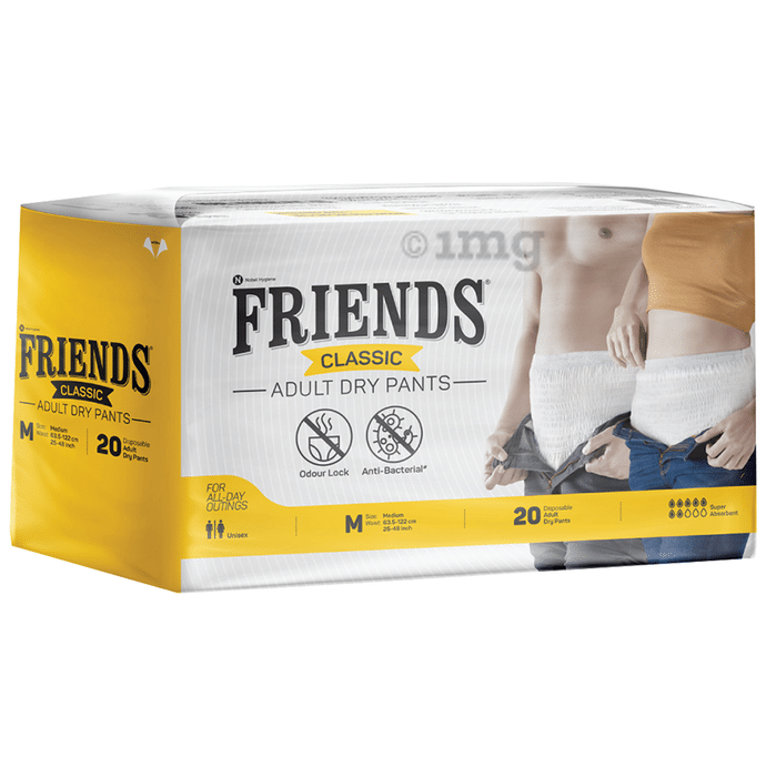 Friends Classic Anti-Bacterial & Anti-Rash Adult Unisex Dry Pants | Size Medium