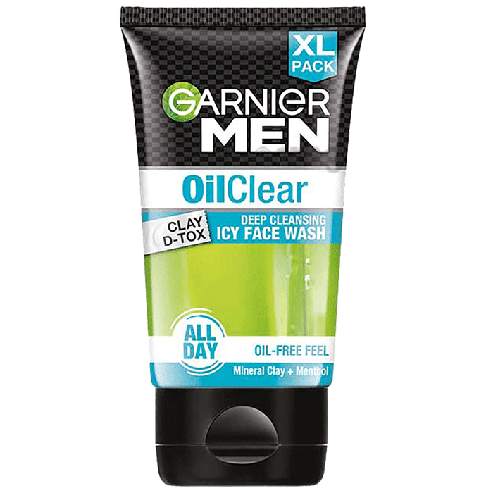 Garnier Men Oil Clear Clay D-Tox Icy Face Wash