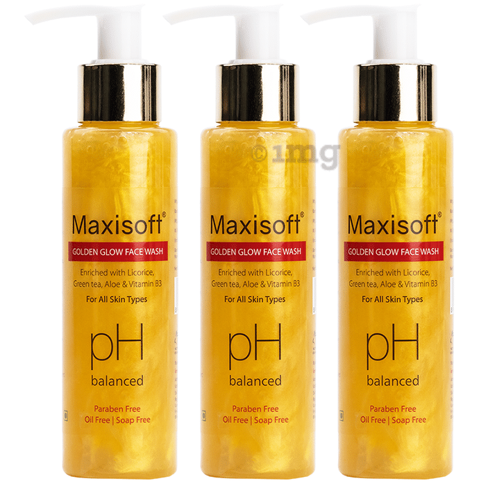 Maxisoft Golden Glow Face Wash (100 ml Each)