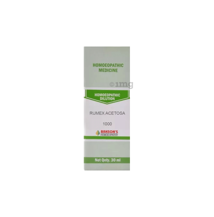Bakson's Homeopathy Rumex Acetosa Dilution 1000 CH