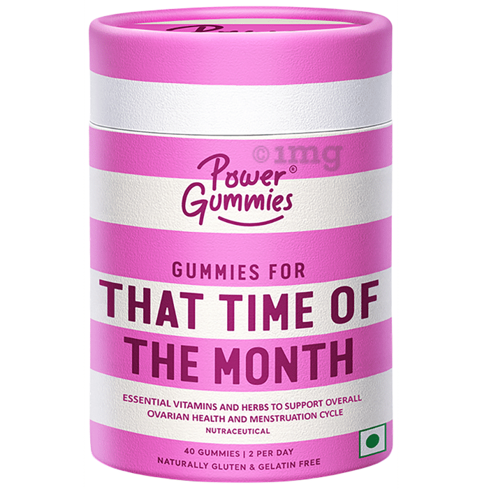 Power Gummies - Gummies for That Time of the Month | For Women's Menstrual Health | Flavour Strawberry