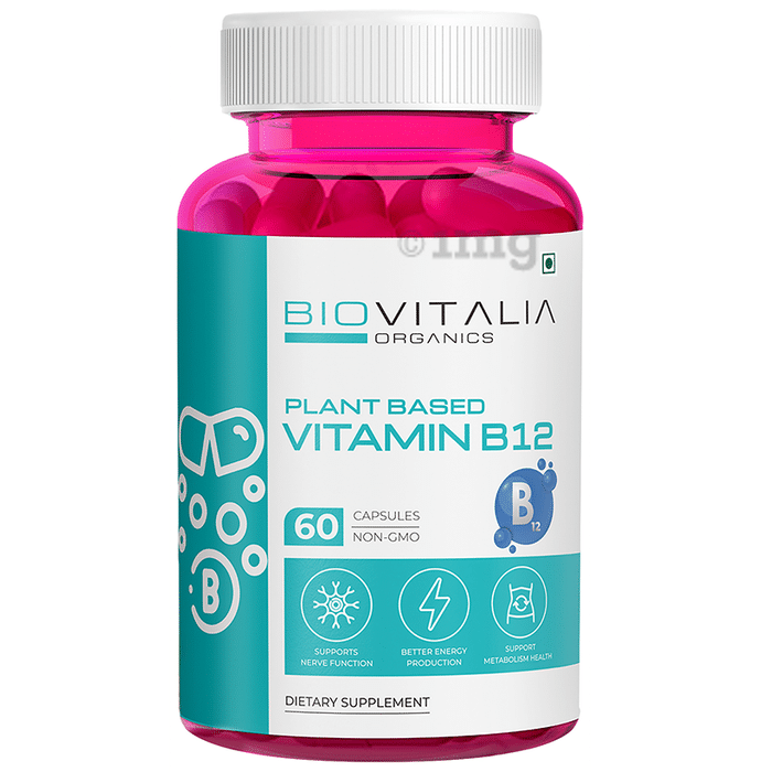 Biovitalia Organics Plant Based Vitamin B12 Capsule