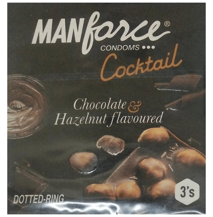Manforce Chocolate & Hazelnut Dotted-Ring Cocktail Condom