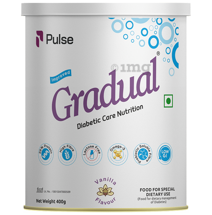 Pulse Gradual Diabetic Care Nutrition Powder Vanilla