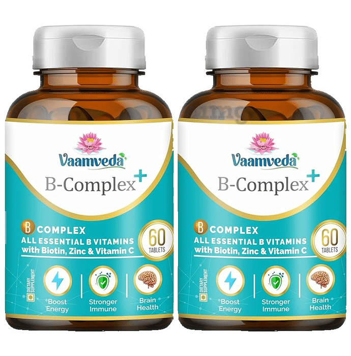 Vaamveda Vitamin B Complex Tablet Supplement (60 Each)