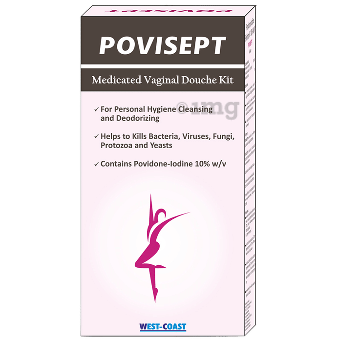 West-Coast Povisept 10% Medicated Vaginal Douche | Helps to Maintain Personal Hygiene, Cleansing and Deodorizing | Kit