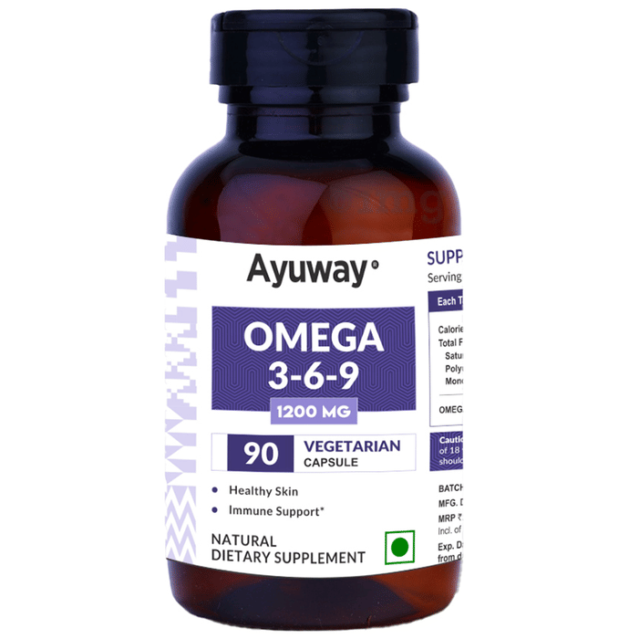 Ayuway Omega 3 6 9 Vegicap Buy bottle of 90.0 vegicaps at best price