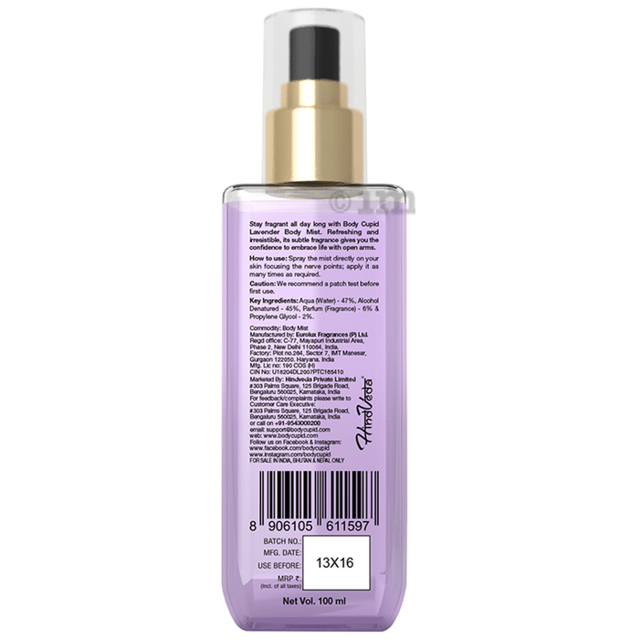 Body Cupid Body Mist Lavender Buy pump bottle of 100.0 ml Liquid