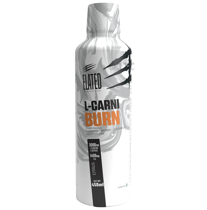 Elated Sports Science L-Carni Burn for Weight Loss | Flavour Citrus