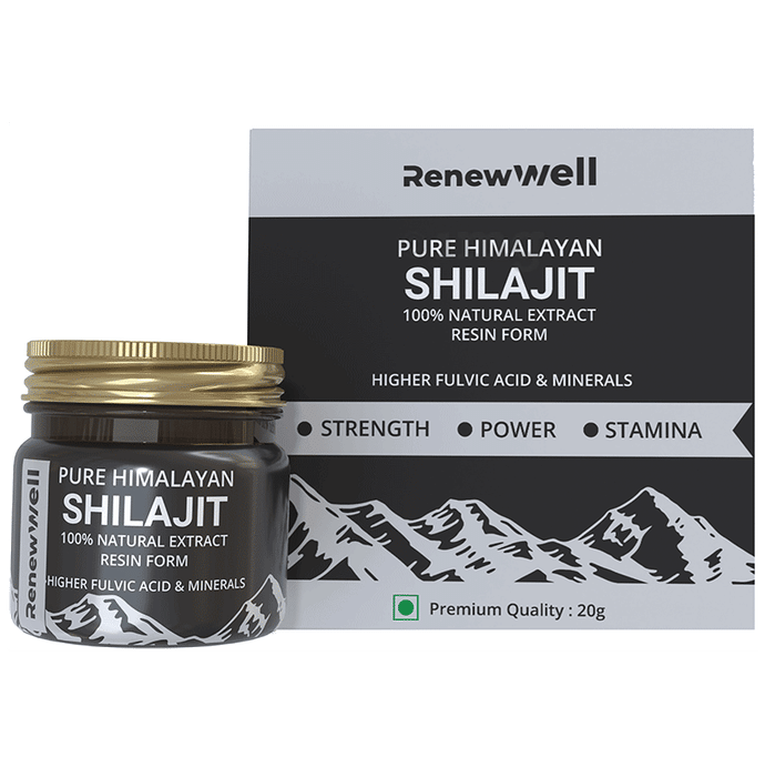 Renewwell Pure Himalayan Shilajeet Resin Form (20gm Each)