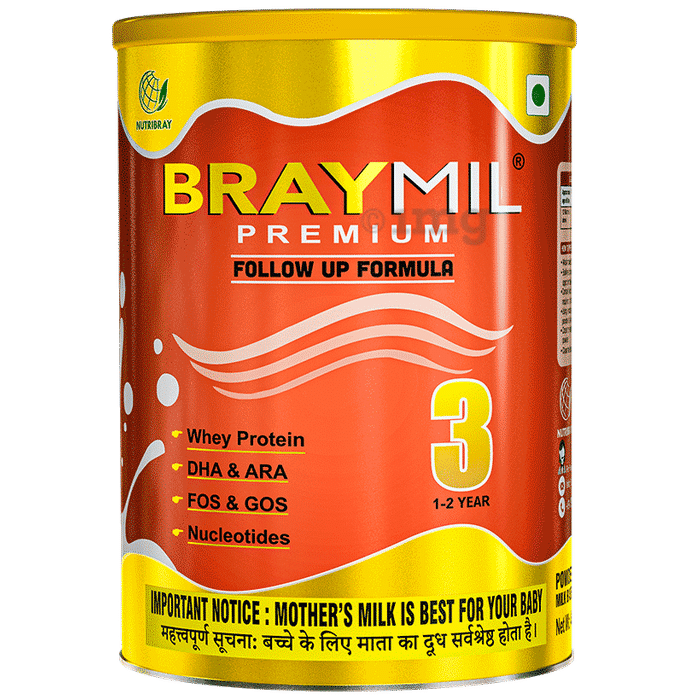 Braymil Premium Follow Up Formula 3 for 1-2 Years Powder