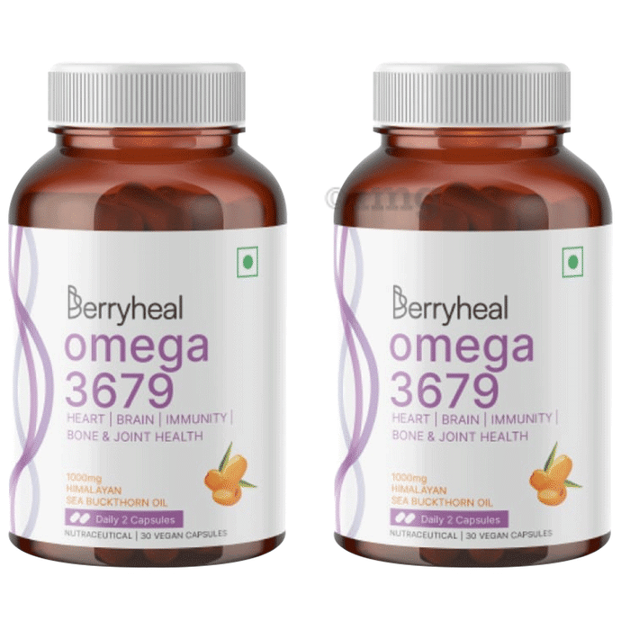 Berryheal Sea Buckthorn Whole Berry Oil Vegan Capsule (30 Each)