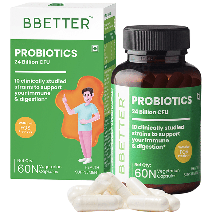 BBetter Probiotics 24 Billion CFU Vegetarian Capsule