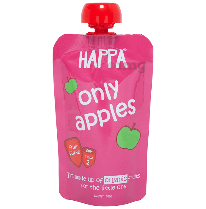 Happa Fruit Puree Stage 2 Only Apple